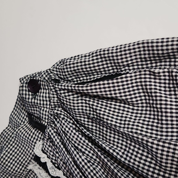 Vintage Handmade Mid 1900's Crinoline lined gingham skirt Jr 23 in waist - XS - Picture 6 of 7